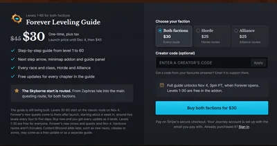 Организаторы The Forever Open рекламировали на трансляциях аддон Journey Guides с платными маршрутами прокачки: игроки считают, что это нарушает правила Blizzard об аддонах
